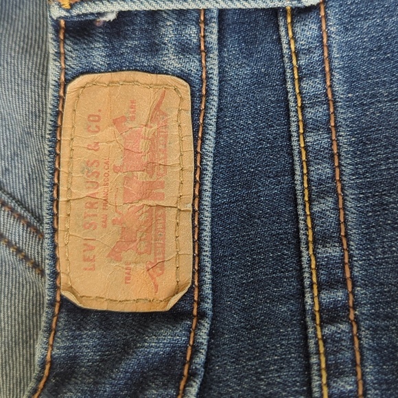 Levi's 523 Lift & Strengthen Distressed Bootcut Jeans 14M Blue - Picture 3 of 16